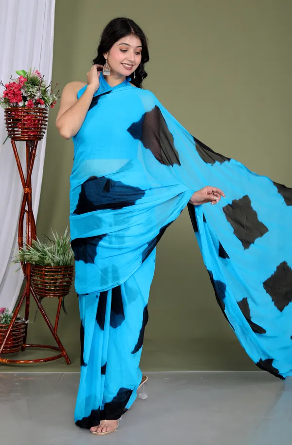 Sky_Blue_Pure_Chiffon_Hand_Printed_Saree_|_With_Unstitched_Blouse_Piece