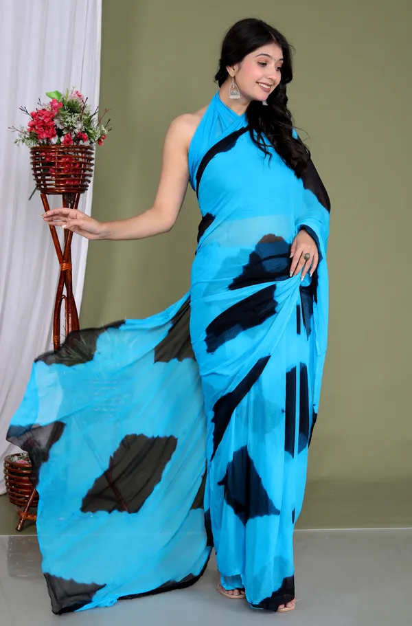 Sky_Blue_Pure_Chiffon_Hand_Printed_Saree_|_With_Unstitched_Blouse_Piece