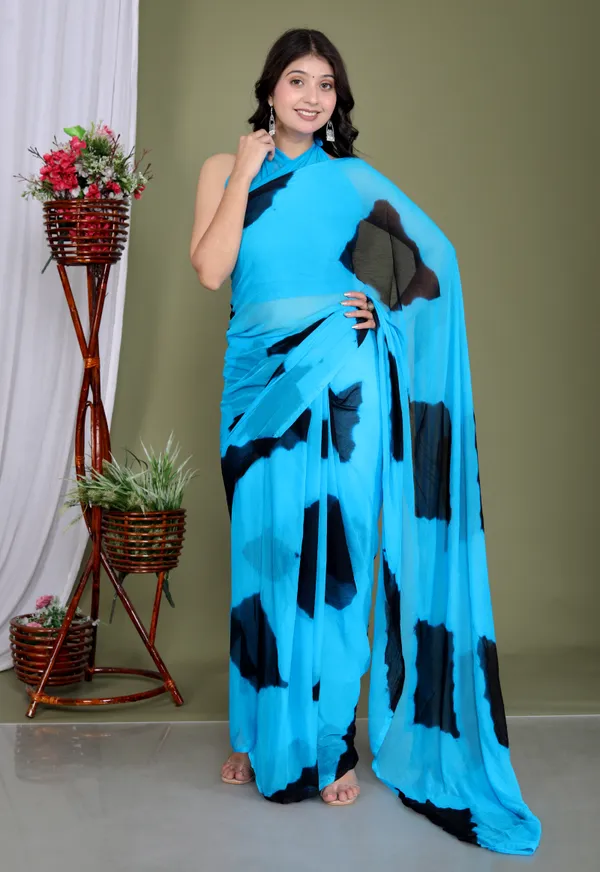 Sky_Blue_Pure_Chiffon_Hand_Printed_Saree_|_With_Unstitched_Blouse_Piece