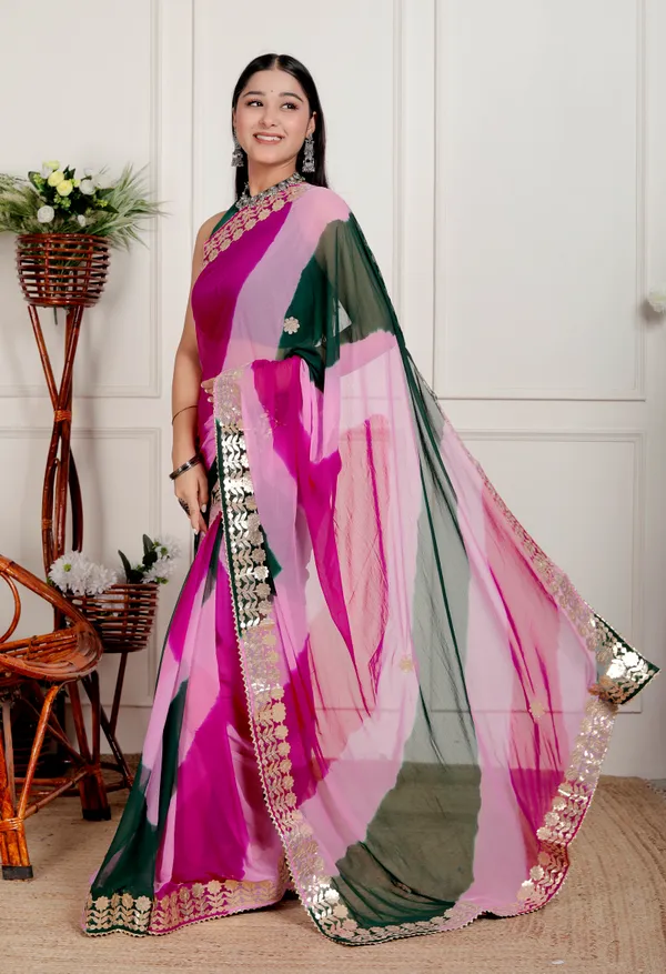 Multicolor_Pure_Chiffon_Hand_Printed_Saree_|_With_Unstitched_Blouse_Piece