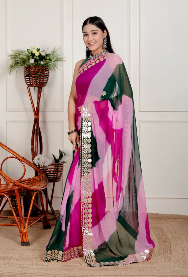 Multicolor_Pure_Chiffon_Hand_Printed_Saree_|_With_Unstitched_Blouse_Piece