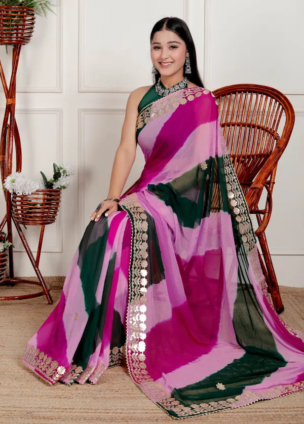 Multicolor_Pure_Chiffon_Hand_Printed_Saree_|_With_Unstitched_Blouse_Piece