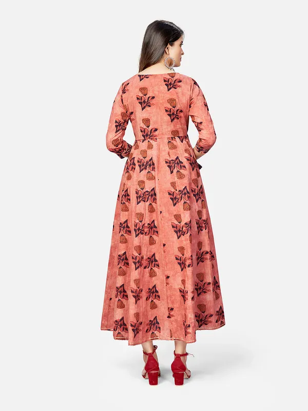 Brown_Embroidered_Anarkali_Cotton_Kurta_For_Women