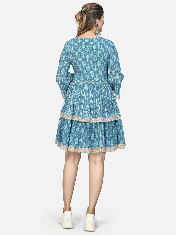 Sky_Blue_Embroidered_Flared_Cotton_Dress_For_Women