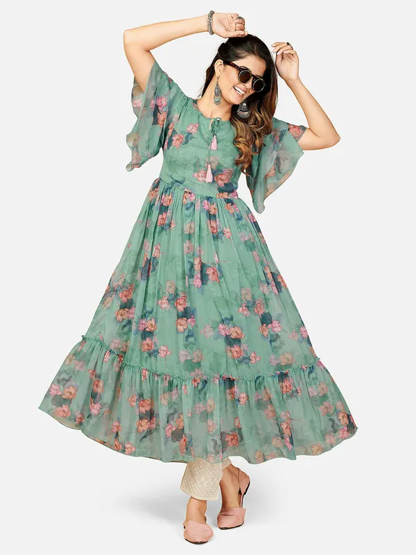 Aqua_Green_Printed_Anarkali_Georgette_Dress_For_Women