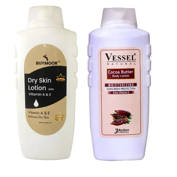 Multicolor_Vitamin_A_&_E_And_Vessel_Cocoa_Butter_Deep_Nourishing_Skin_Brightening_Body_Lotion_Men_&_Women_1300_MlPack_Of_2