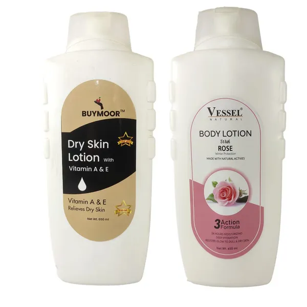 Multicolor_Vitamin_A_&_E_And_Vessel_Rose_Deep_Nourishing_Skin_Brightening_Body_Lotion_Men_&_Women_1300_MlPack_Of_2