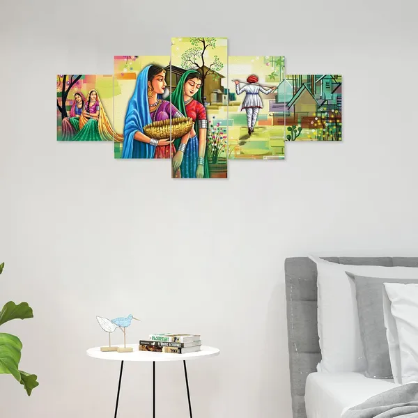 Set_Of_5_3d_Material_Wall_Paintings_|_For_Home_Decoration_|_75_X_43_Cm
