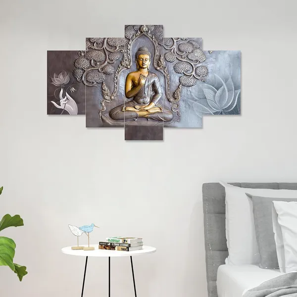 Set_Of_5_3d_Material_Wall_Paintings_|_For_Home_Decoration_|_75_X_43_Cm