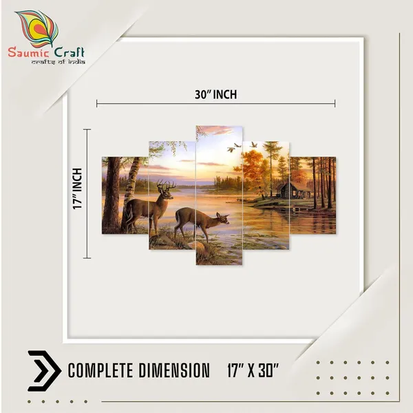 Set_Of_5_3d_Material_Wall_Paintings_|_For_Home_Decoration_|_75_X_43_Cm