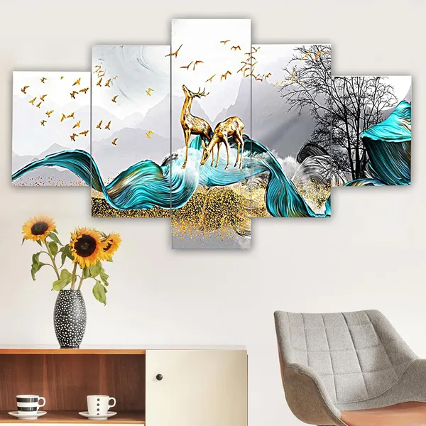 Set_Of_5_3d_Material_Wall_Paintings_|_For_Home_Decoration_|_125_X_60_Cm