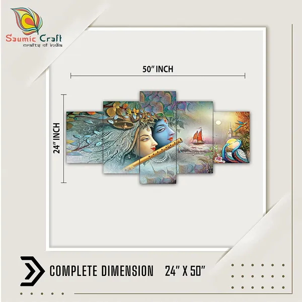 Set_Of_5_3d_Material_Wall_Paintings_|_For_Home_Decoration_|_125_X_60_Cm