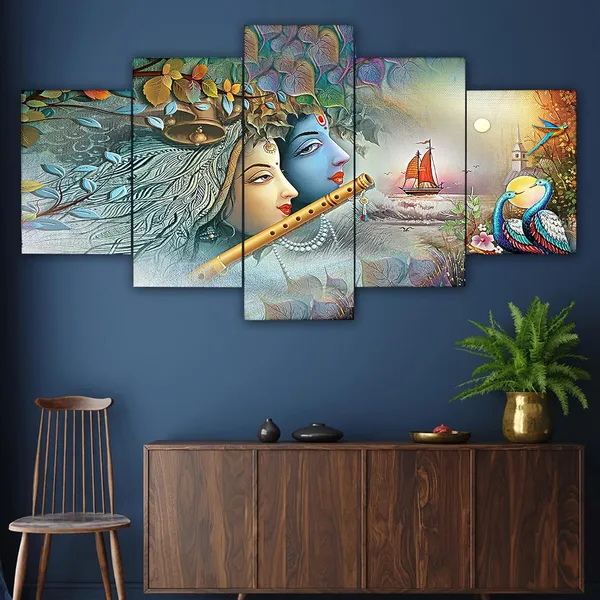 Set_Of_5_3d_Material_Wall_Paintings_|_For_Home_Decoration_|_125_X_60_Cm