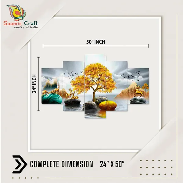 Set_Of_5_3d_Material_Wall_Paintings_|_For_Home_Decoration_|_125_X_60_Cm