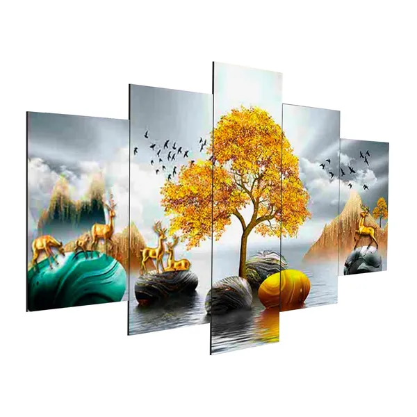 Set_Of_5_3d_Material_Wall_Paintings_|_For_Home_Decoration_|_125_X_60_Cm