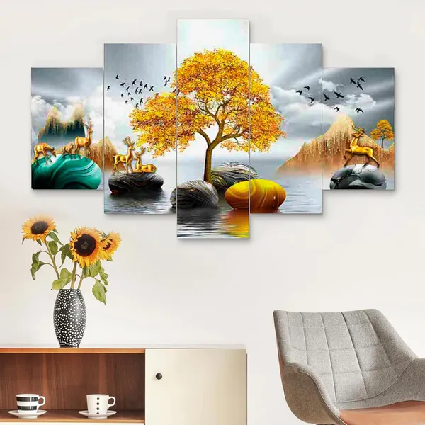 Set_Of_5_3d_Material_Wall_Paintings_|_For_Home_Decoration_|_125_X_60_Cm