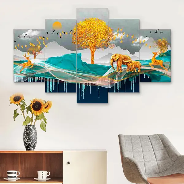 Set_Of_5_3d_Material_Wall_Paintings_|_For_Home_Decoration_|_125_X_60_Cm