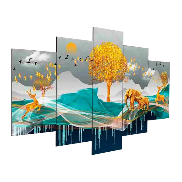 Set_Of_5_3d_Material_Wall_Paintings_|_For_Home_Decoration_|_125_X_60_Cm