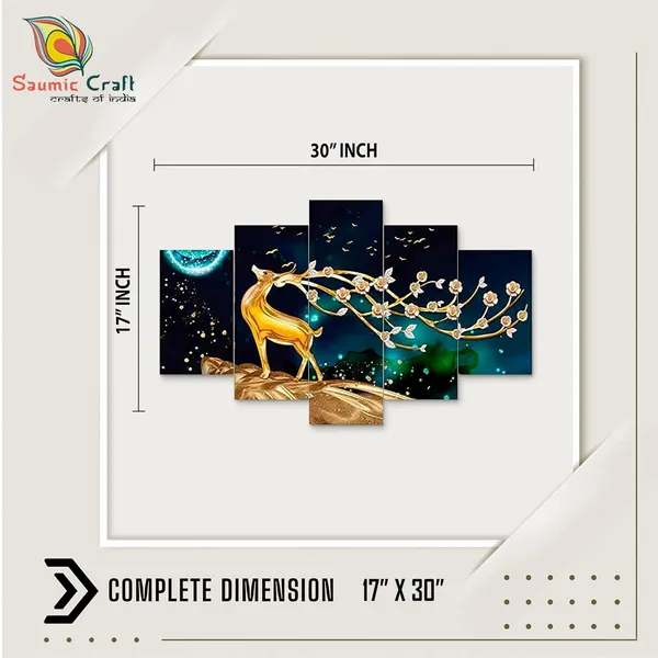 Set_Of_5_3d_Material_Wall_Paintings_|_For_Home_Decoration_|_75_X_43_Cm