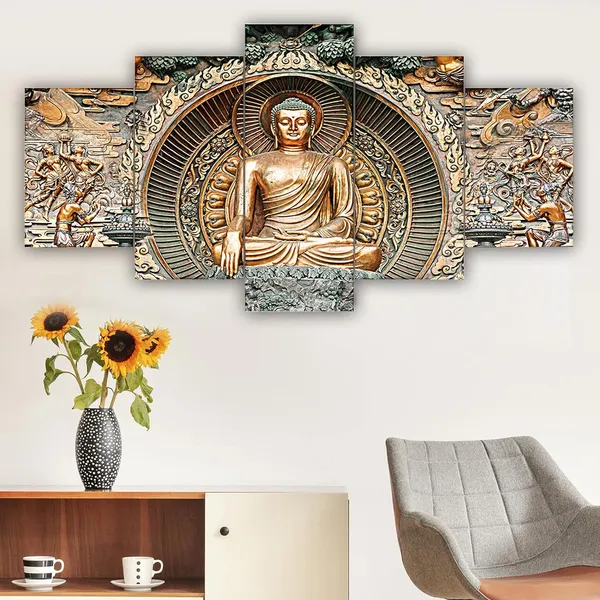 Set_Of_5_3d_Material_Wall_Paintings_|_For_Home_Decoration_|_125_X_60_Cm