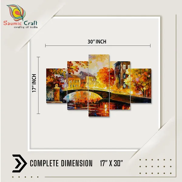 Set_Of_5_3d_Material_Wall_Paintings_|_For_Home_Decoration_|_75_X_43_Cm