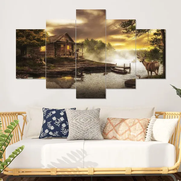 Set_Of_5_3d_Material_Wall_Paintings_|_For_Home_Decoration_|_125_X_60_Cm