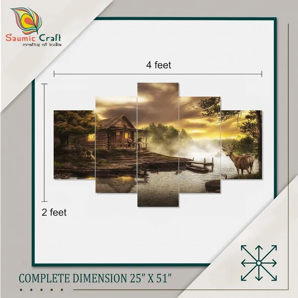 Set_Of_5_3d_Material_Wall_Paintings_|_For_Home_Decoration_|_125_X_60_Cm