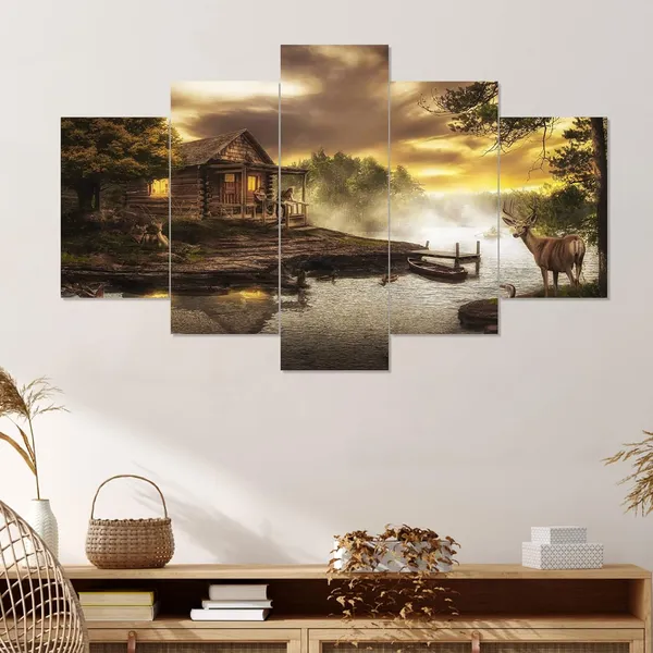 Set_Of_5_3d_Material_Wall_Paintings_|_For_Home_Decoration_|_125_X_60_Cm