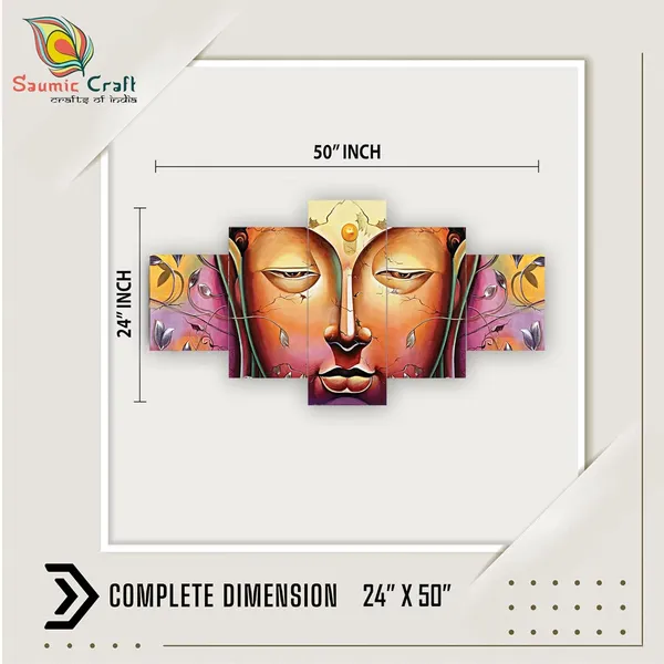 Set_Of_5_3d_Material_Wall_Paintings_|_For_Home_Decoration_|_125_X_60_Cm