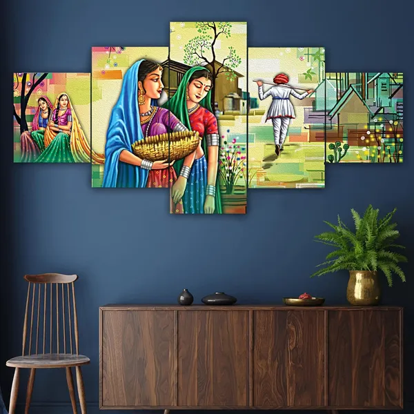 Set_Of_5_3d_Material_Wall_Paintings_|_For_Home_Decoration_|_125_X_60_Cm