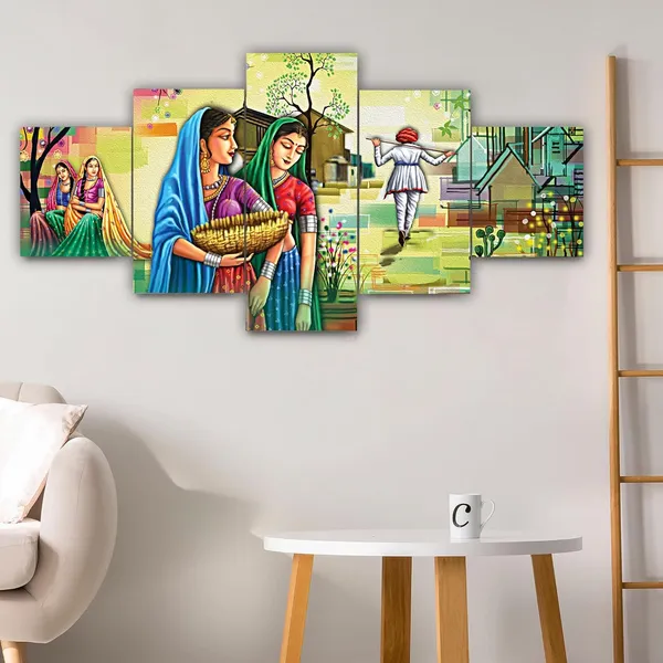 Set_Of_5_3d_Material_Wall_Paintings_|_For_Home_Decoration_|_125_X_60_Cm