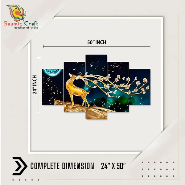 Set_Of_5_3d_Material_Wall_Paintings_|_For_Home_Decoration_|_125_X_60_Cm
