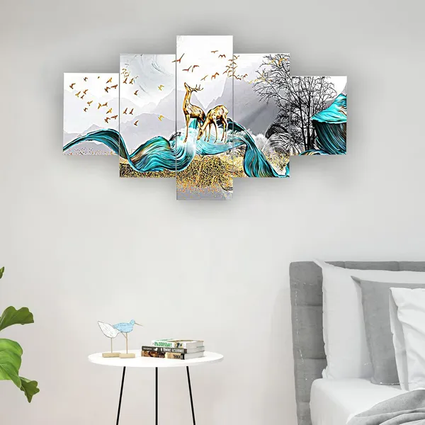 Set_Of_5_3d_Material_Wall_Paintings_|_For_Home_Decoration_|_75_X_43_Cm