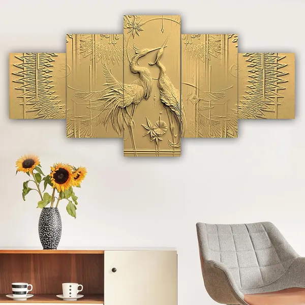 Set_Of_5_3d_Material_Wall_Paintings_|_For_Home_Decoration_|_125_X_60_Cm