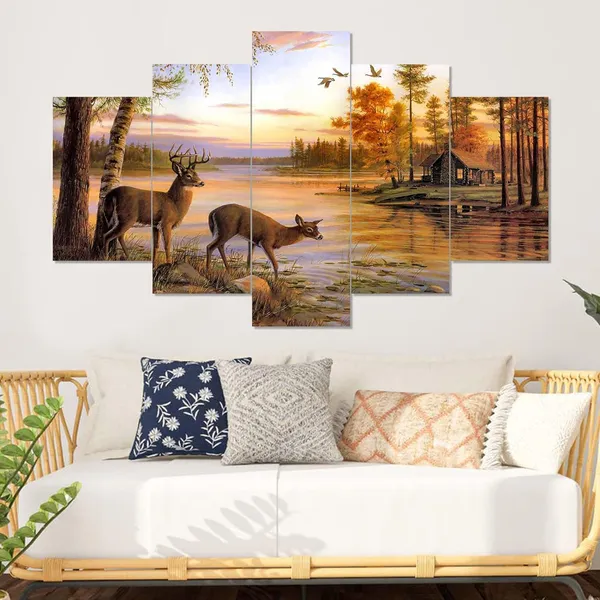 Set_Of_5_3d_Material_Wall_Paintings_|_For_Home_Decoration_|_125_X_60_Cm