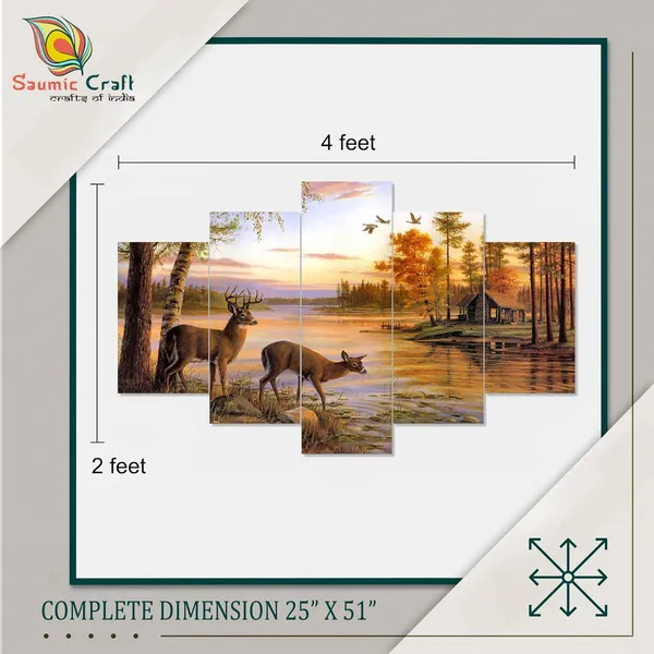 Set_Of_5_3d_Material_Wall_Paintings_|_For_Home_Decoration_|_125_X_60_Cm