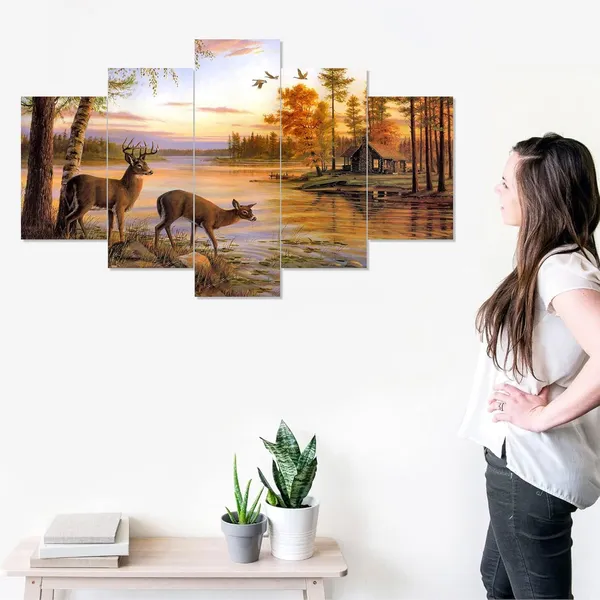 Set_Of_5_3d_Material_Wall_Paintings_|_For_Home_Decoration_|_125_X_60_Cm