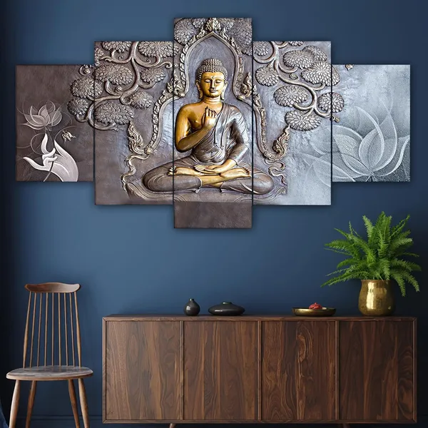 Set_Of_5_3d_Material_Wall_Paintings_|_For_Home_Decoration_|_125_X_60_Cm