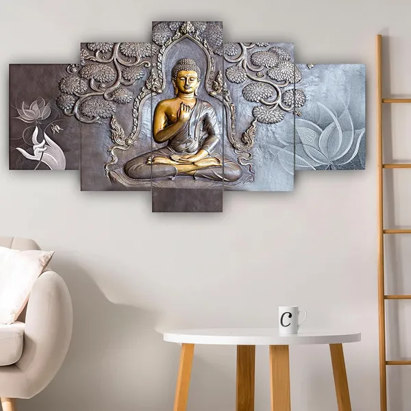 Set_Of_5_3d_Material_Wall_Paintings_|_For_Home_Decoration_|_125_X_60_Cm