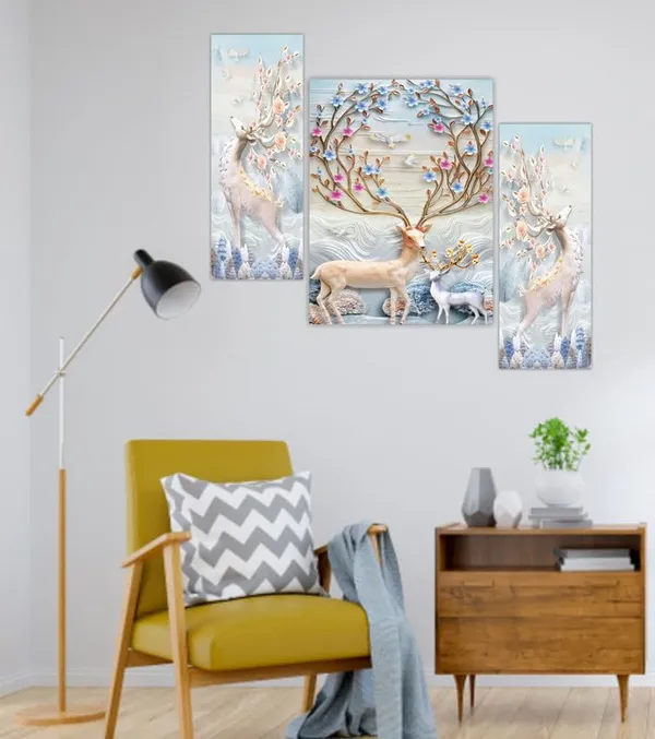 Set_Of_3_Scenery_3D_Framed_Wall_Paintings_|_For_Home_Decoration_|_45X30_Cm