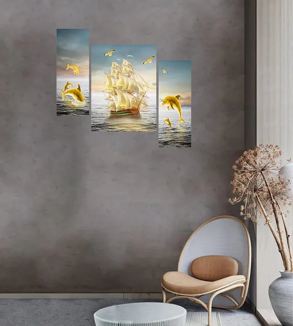 Set_Of_3_Scenery_3D_Framed_Wall_Paintings_|_For_Home_Decoration_|_45X30_Cm