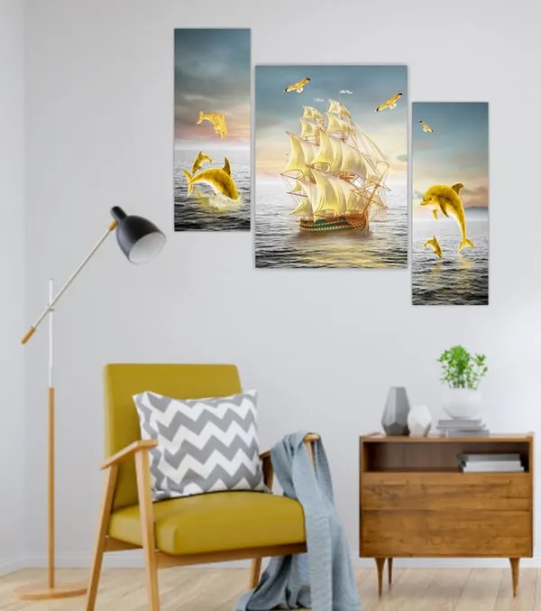 Set_Of_3_Scenery_3D_Framed_Wall_Paintings_|_For_Home_Decoration_|_45X30_Cm
