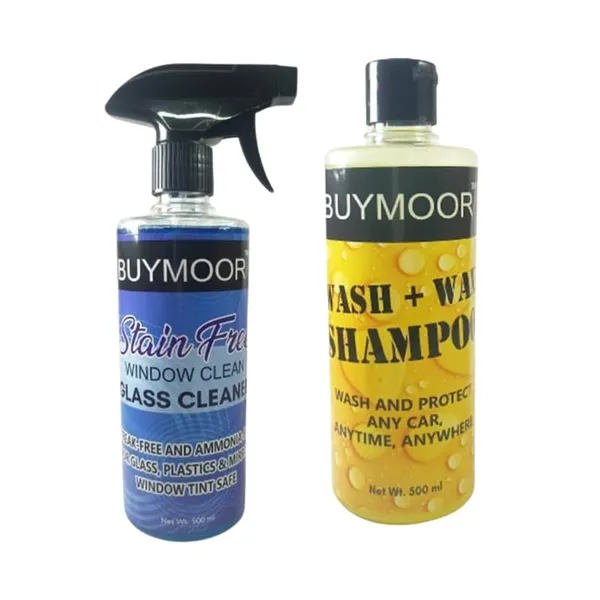 Multicolor_Stain-Free_Window_Cleaner_500Ml_And_Wash+Wax_Shampoo_For_All_Cars_500Ml_-_Pack_Of_1+1=2