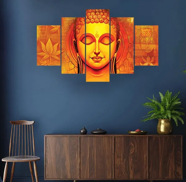 Set_Of_5_Mdf_Framed_3D_Wall_Painting_For_Home_Decoration_|_17X30_Inches