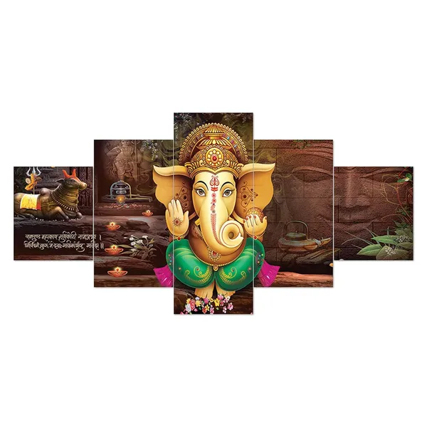 Set_Of_5_Mdf_Framed_3D_Wall_Painting_For_Home_Decoration_|_17X30_Inches