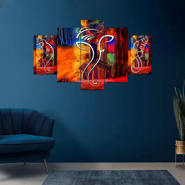 Set_Of_5_Mdf_Framed_3D_Wall_Painting_For_Home_Decoration_|_17X30_Inches