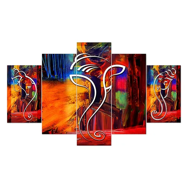 Set_Of_5_Mdf_Framed_3D_Wall_Painting_For_Home_Decoration_|_17X30_Inches