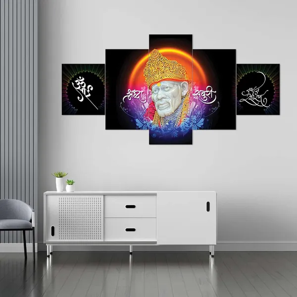 Set_Of_5_Mdf_Framed_3D_Wall_Painting_For_Home_Decoration_|_17X30_Inches
