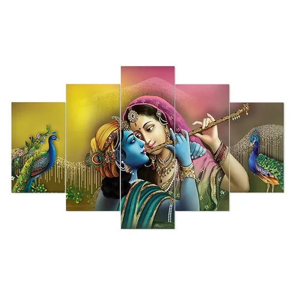 Set_Of_5_Mdf_Framed_3D_Wall_Painting_For_Home_Decoration_|_17X30_Inches