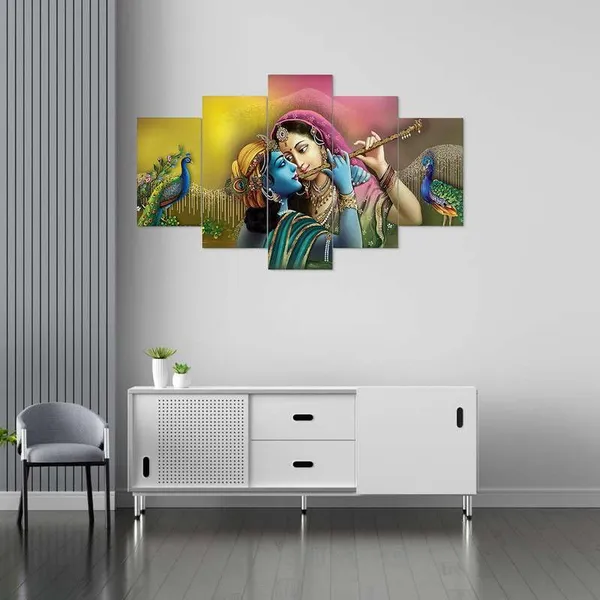 Set_Of_5_Mdf_Framed_3D_Wall_Painting_For_Home_Decoration_|_17X30_Inches